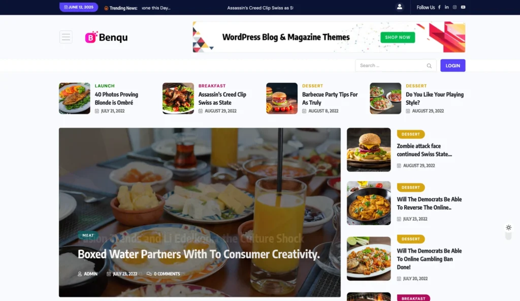 UP1103-wordpress-food-blog-homepage-layout