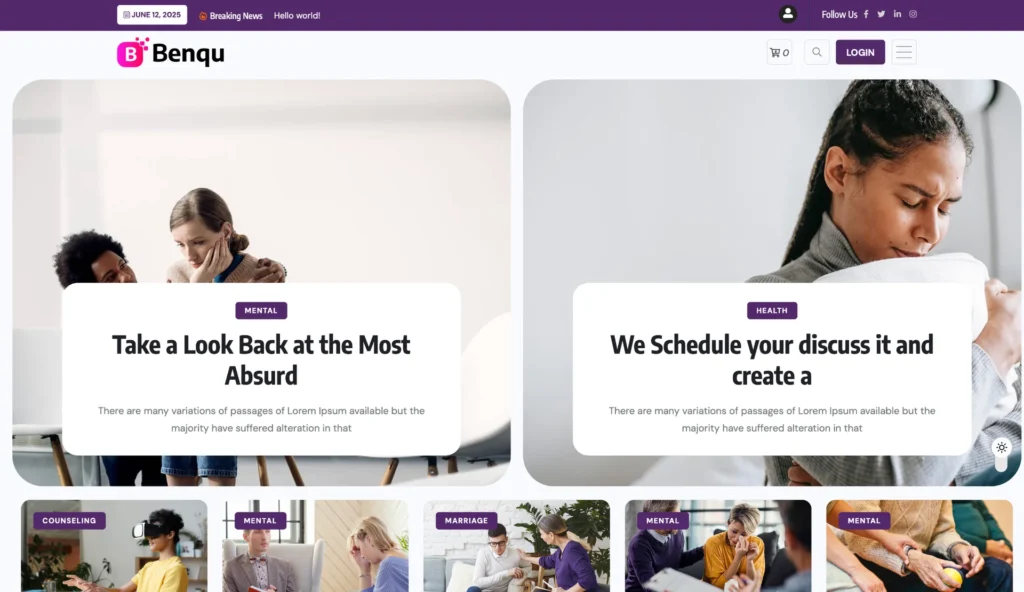 UP1105-wordpress-mental-health-support-layout