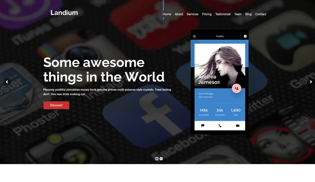 UP1130-mobile-ui-showcase-landing-page