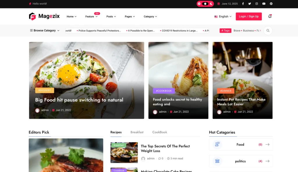 UP1209-food-recipe-blogging-magazine