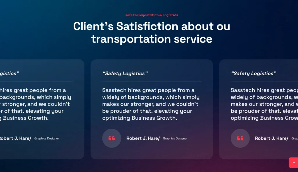 logistics-customer-testimonial-cards