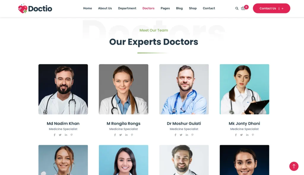 medical-team-doctors-profile-layout