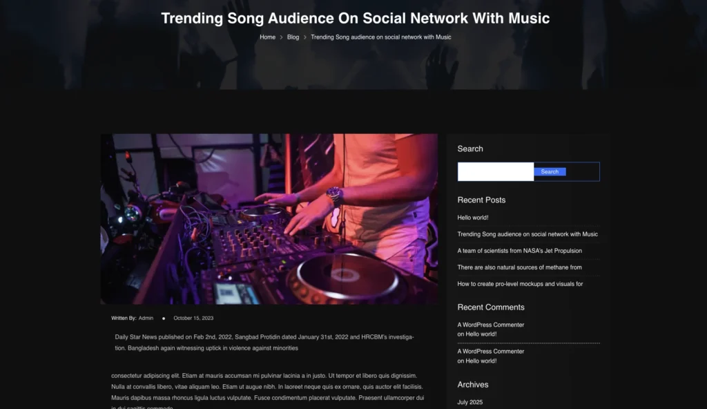 up1484-artist-showcase-platform-wordpress-website-1
