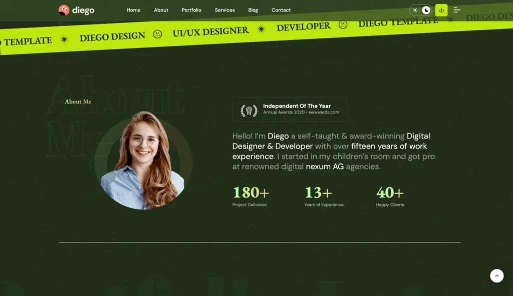 wordpress-about-me-designer-section
