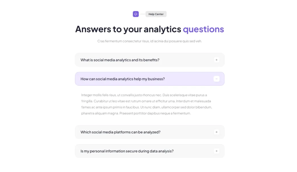 wordpress-analytics-faq-accordion-section