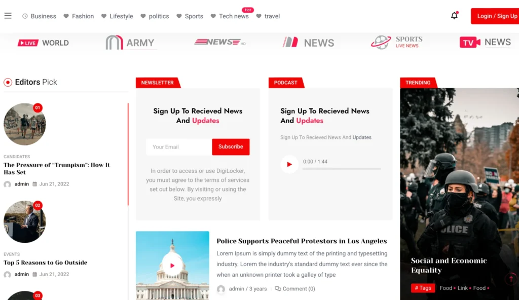 wordpress-article-feed-press-events