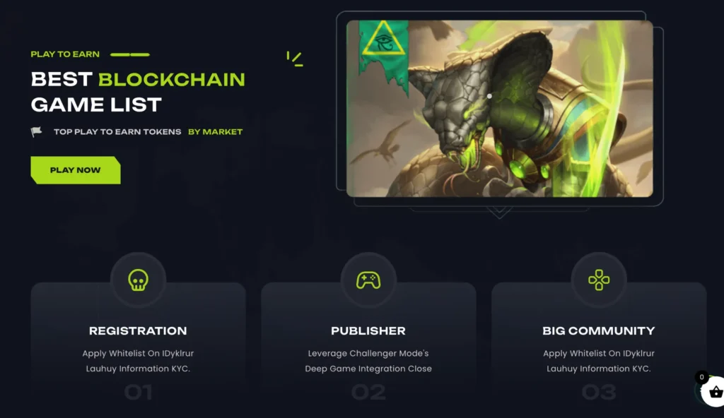 wordpress-blockchain-lizard-banner-section