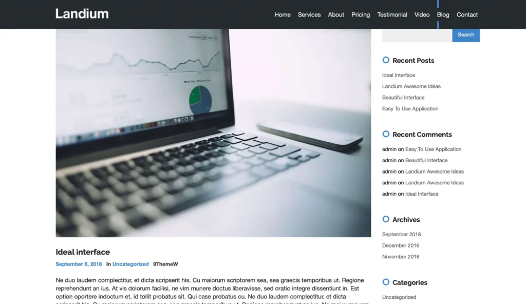 wordpress-blog-post-detail-sidebar-layout