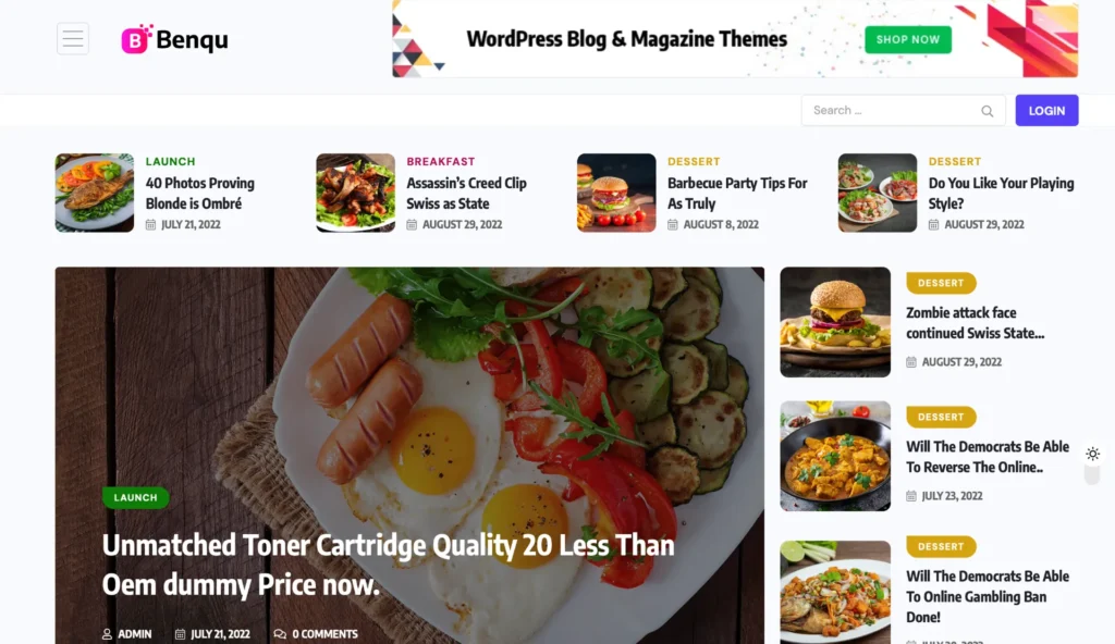 wordpress-breakfast-hero-section-layout