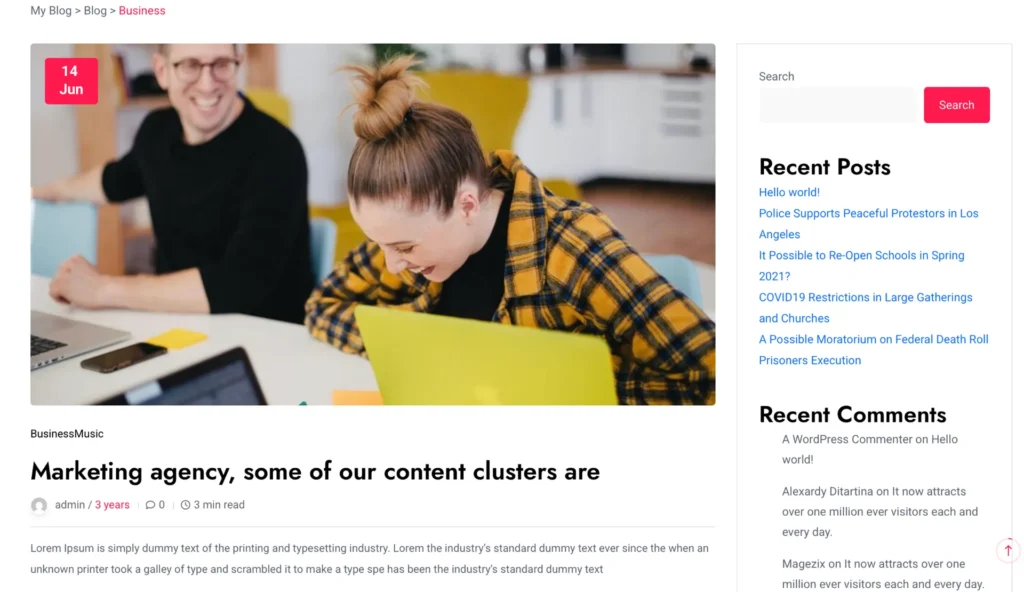 wordpress-business-blog-agency-section