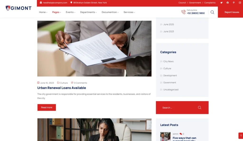 wordpress-city-citizen-assistance-links