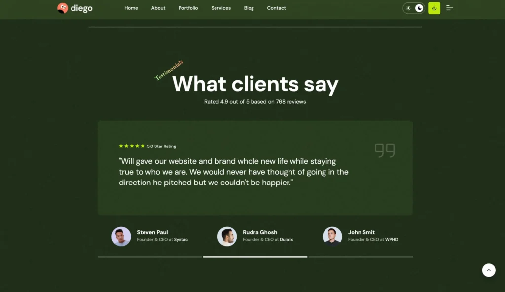wordpress-client-testimonials-feedback-section