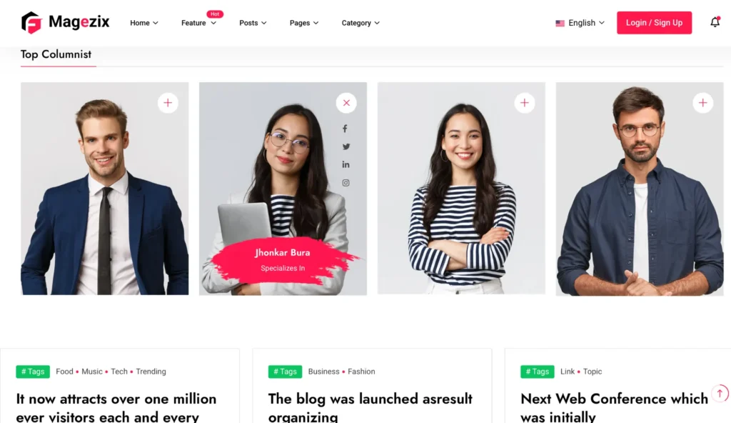 wordpress-columnist-profile-showcase