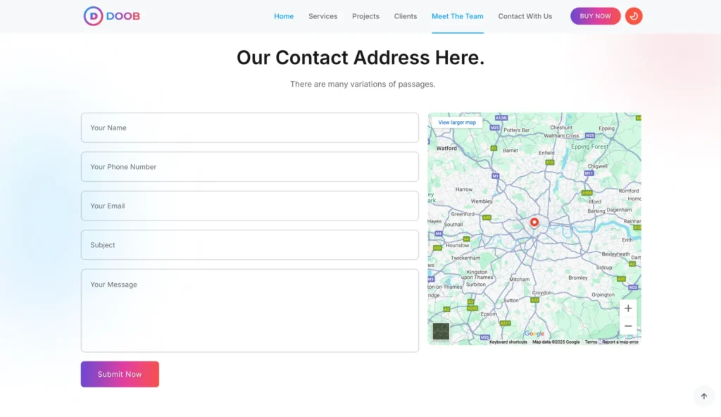 wordpress-contact-form-map-section-light