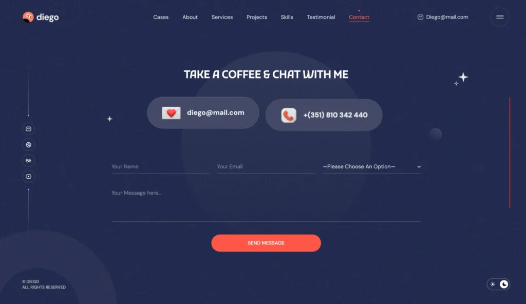 wordpress-contact-page-coffee-chat-section