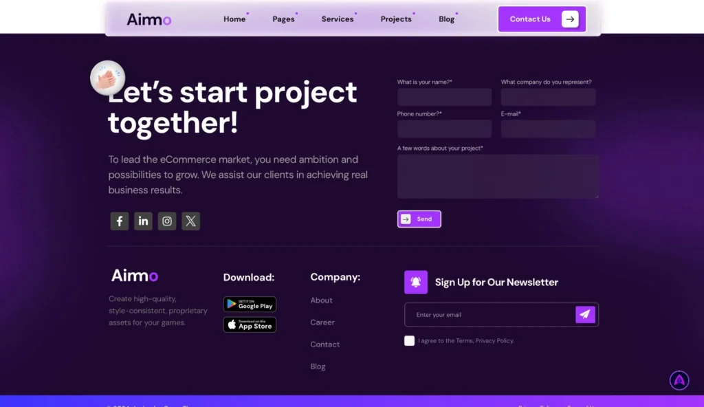 wordpress-contact-project-start-form
