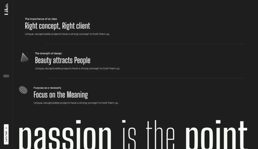 wordpress-creative-dark-section-highlights