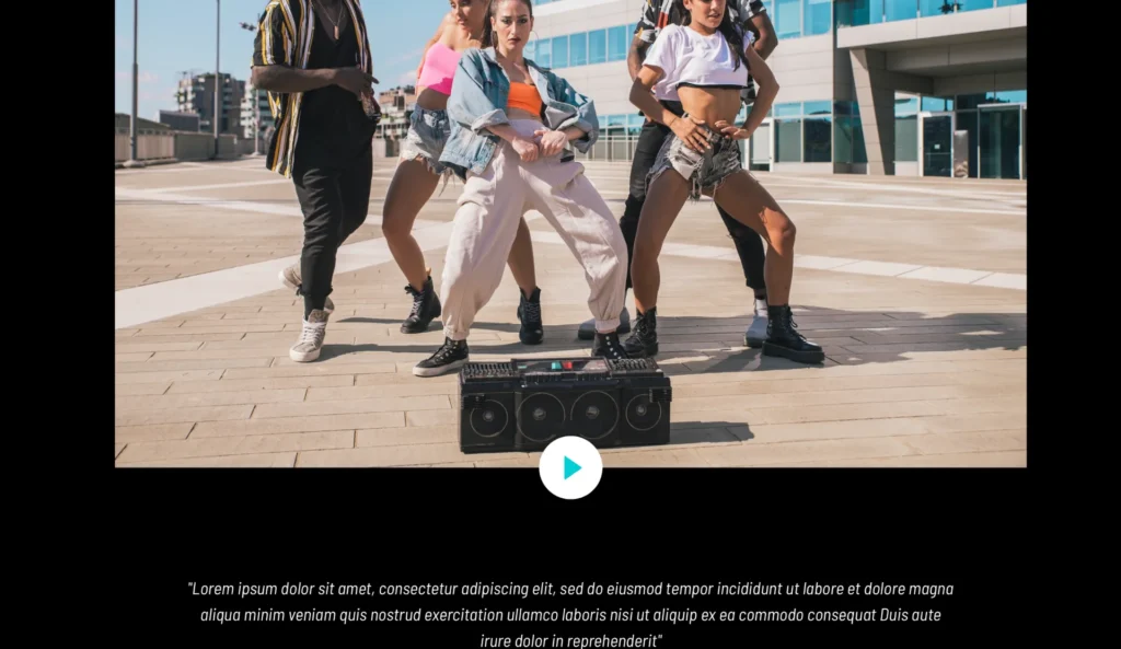 wordpress-dance-video-section-urban-style