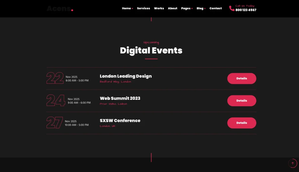 wordpress-digital-events-timeline-section