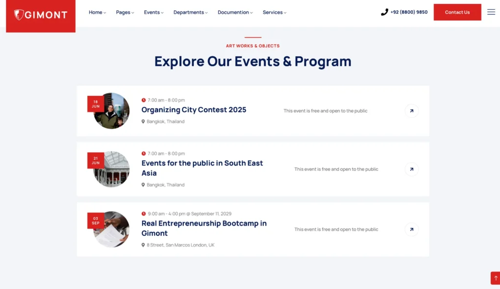wordpress-events-schedule-listing