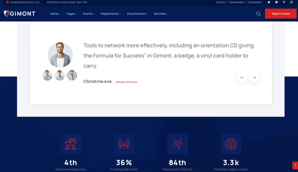 wordpress-government-testimonial-slider-section
