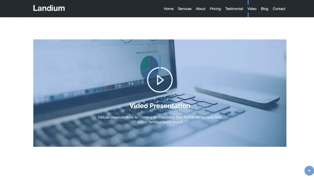 wordpress-hero-video-presentation-section