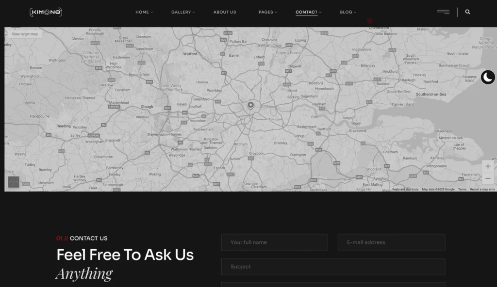 wordpress-map-section-contact-form