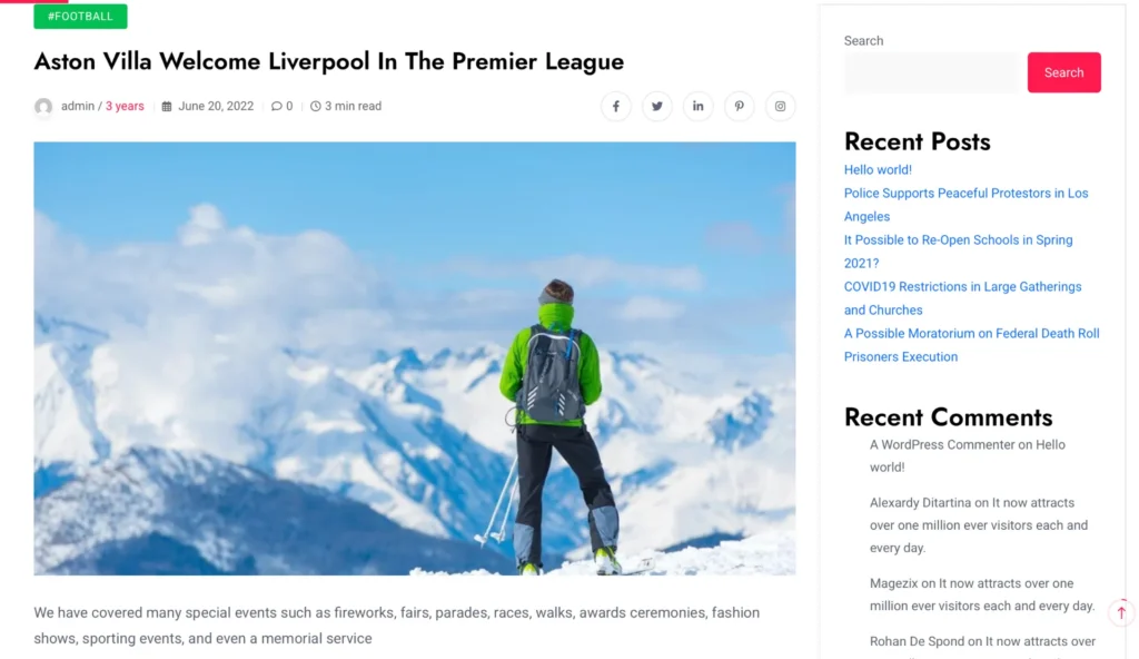 wordpress-premier-league-article-view