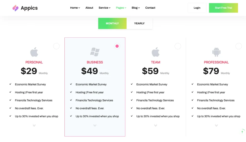 wordpress-pricing-table-ui-layout