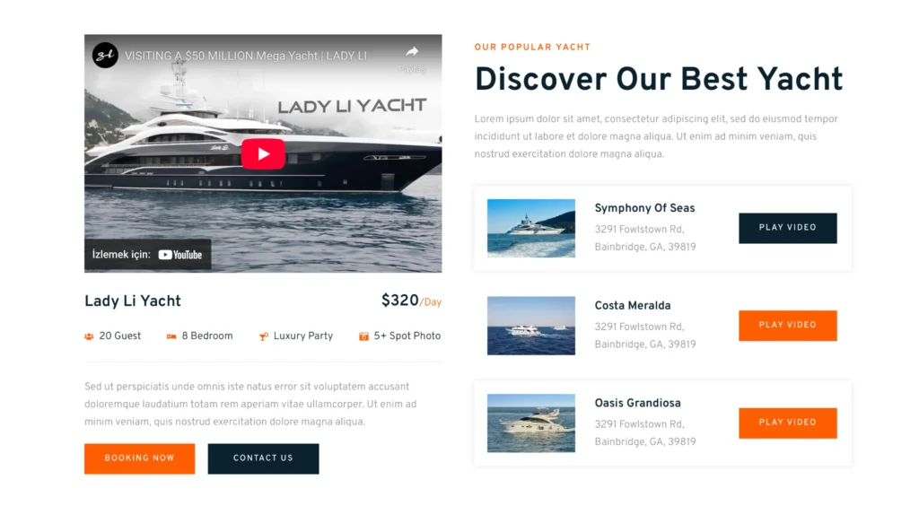 wordpress-sailing-services-feature-list