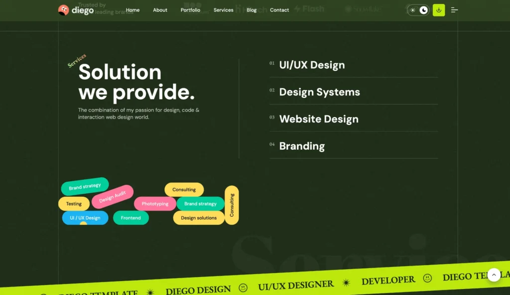 wordpress-services-showcase-section