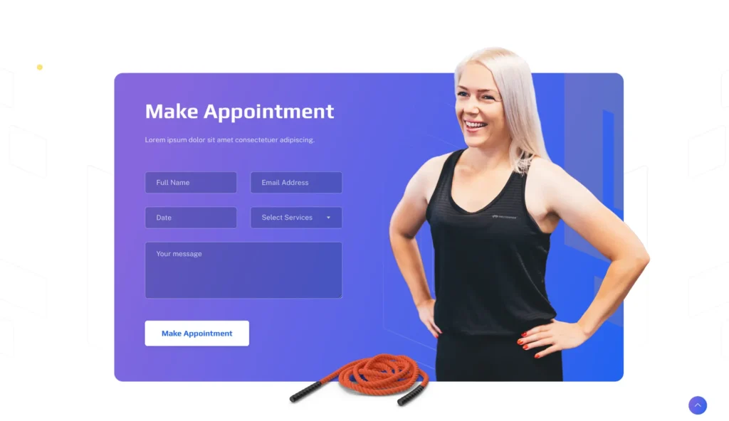 wordpress-trainer-booking-form-layout