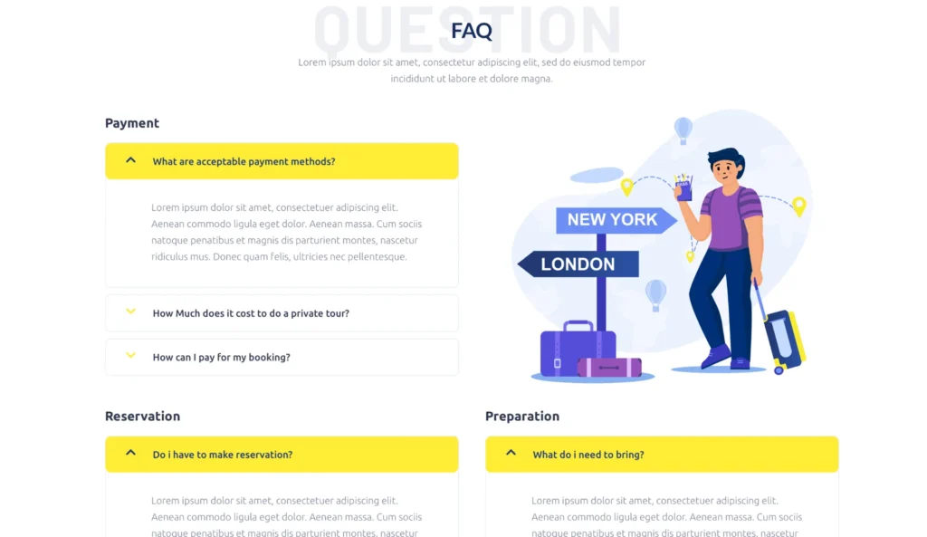 wordpress-travel-faq-section
