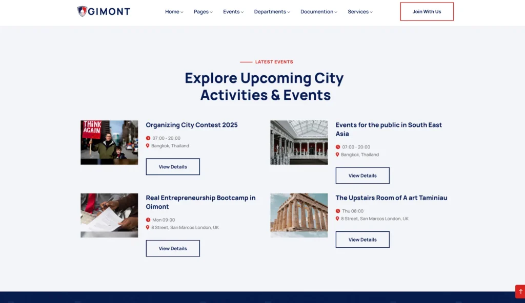 wordpress-upcoming-city-events-listing