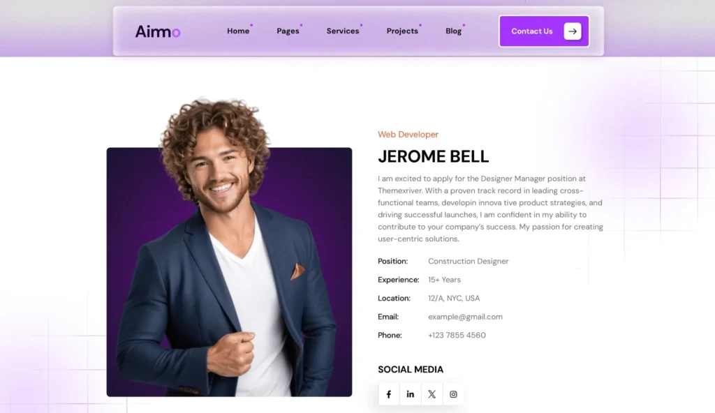 wordpress-web-developer-profile-section