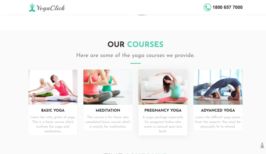 wordpress-yoga-courses-listing-section